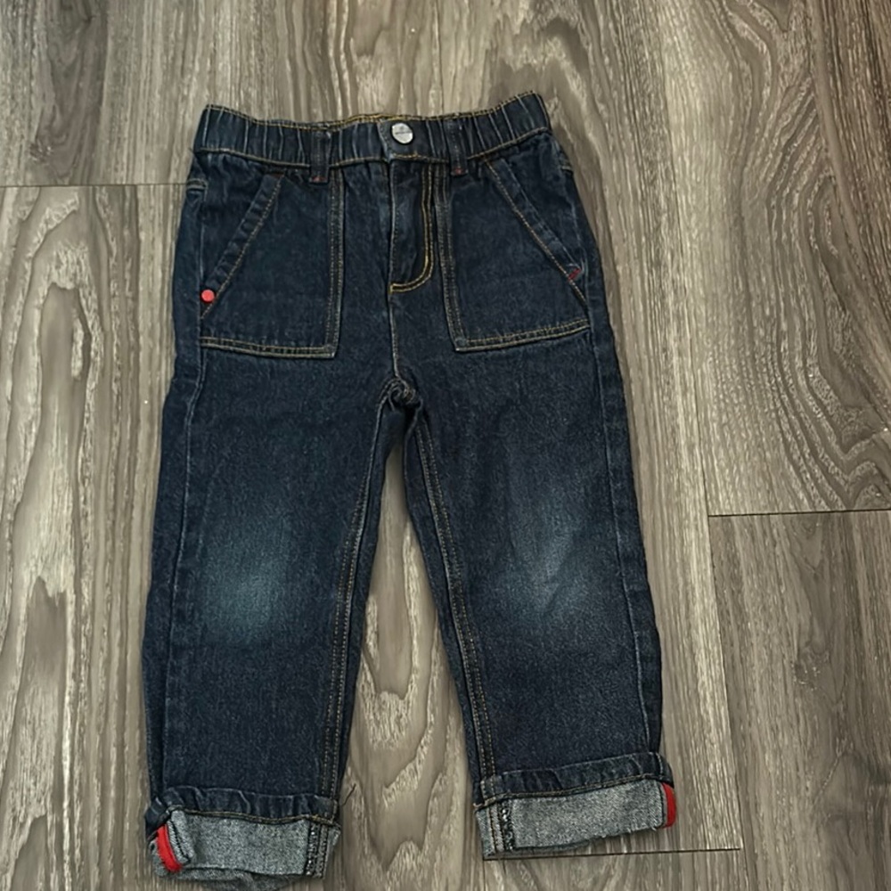 Jacadi Blue Jeans with Contrast Stitching